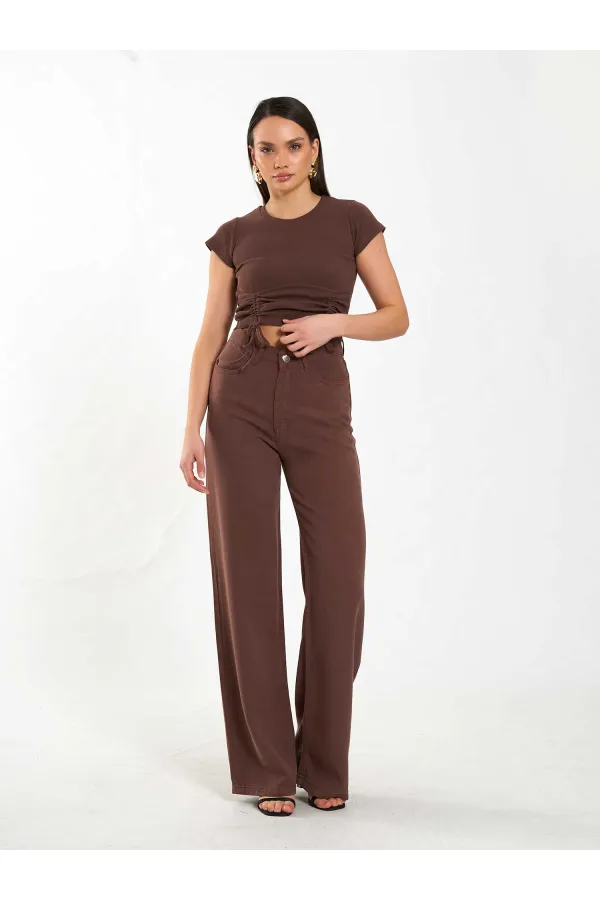 031659 Tencel Straight Leg Trousers 031659 Tencel Straight Leg Trousers