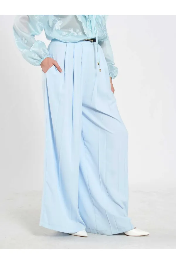 031676 Pleated Loose Fit Belted Trousers 031676 Pleated Loose Fit Belted Trousers