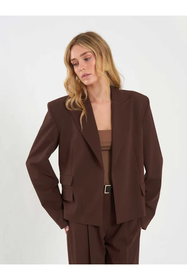 Veste oversize à épaules larges 131044