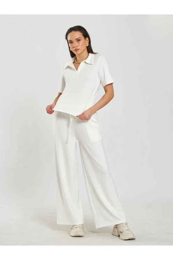 Pantalon à taille élastique 031628