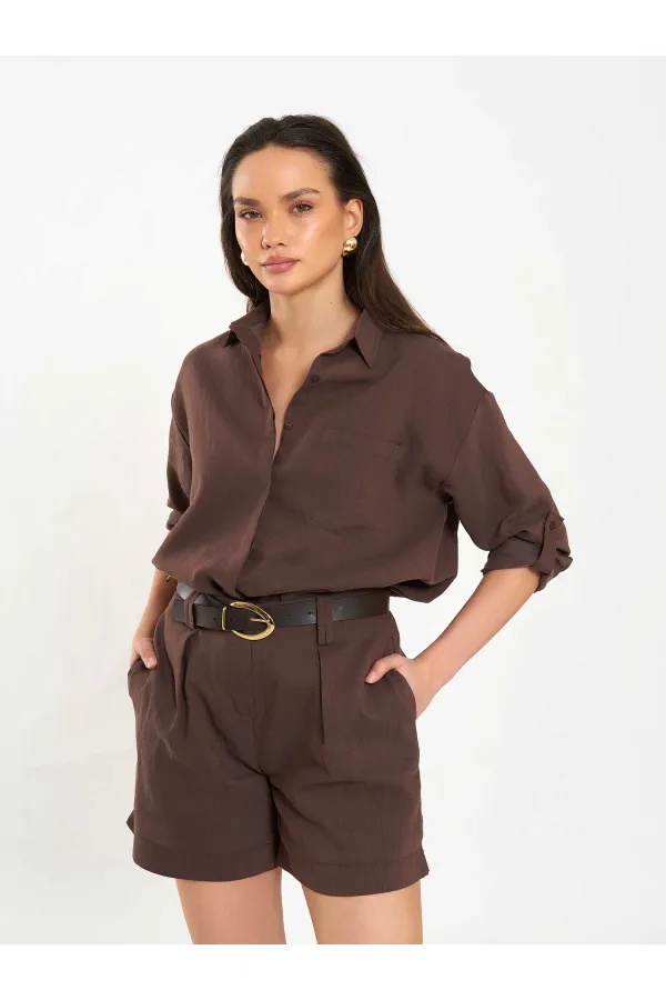 080783 Skirt-Framed Shirt