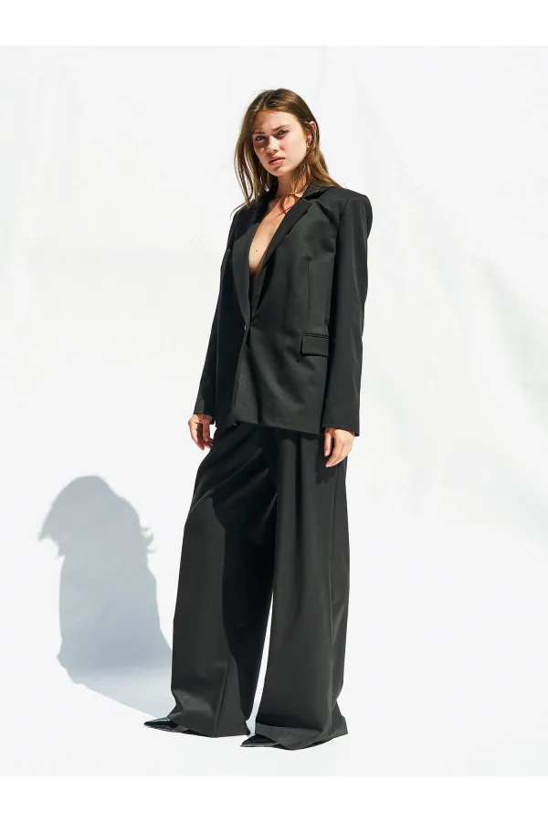 130984 Veste blazer à un bouton