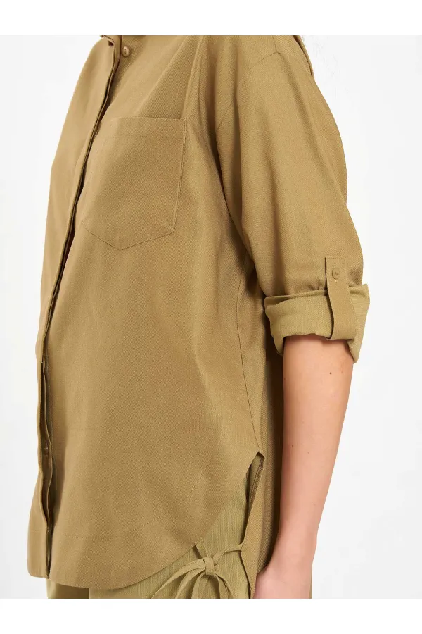 080783 Chemise à jupe encadrée