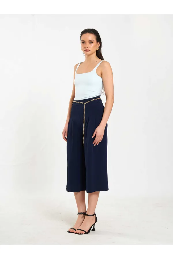 010872 Zincir Kemerli Bermuda