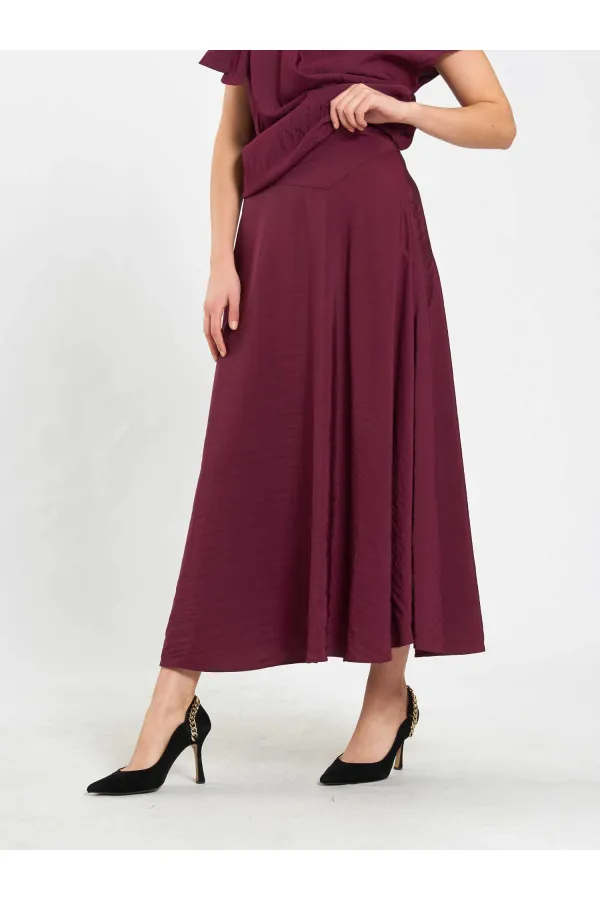 041162 Ruffled Midi Skirt