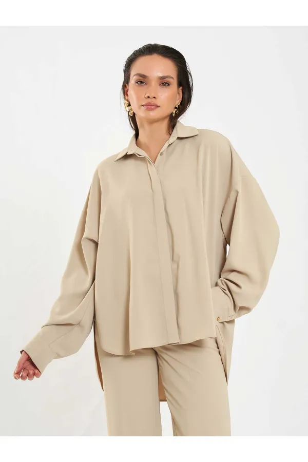 080802 Gizli Patlı Basic Gömlek