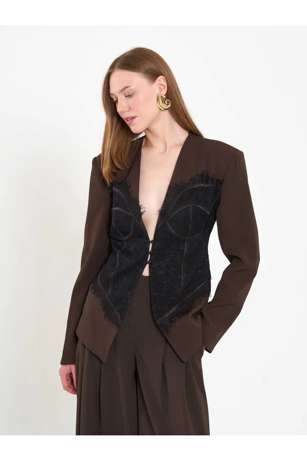 131064 Lace Corset Fit Jacket