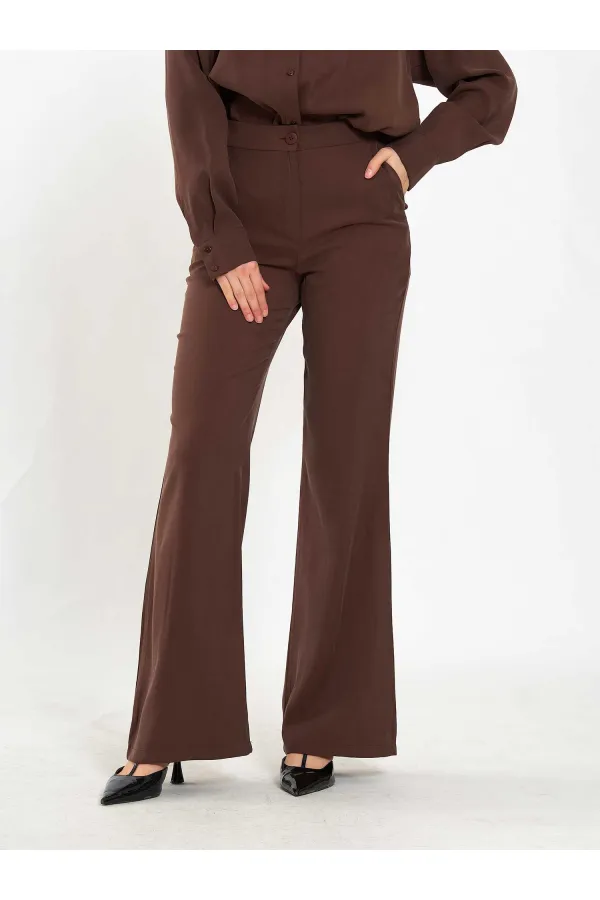 031651 Düz Kemer Pantolon