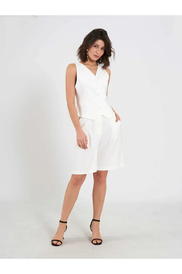 010876 Tek Pileli Bermuda