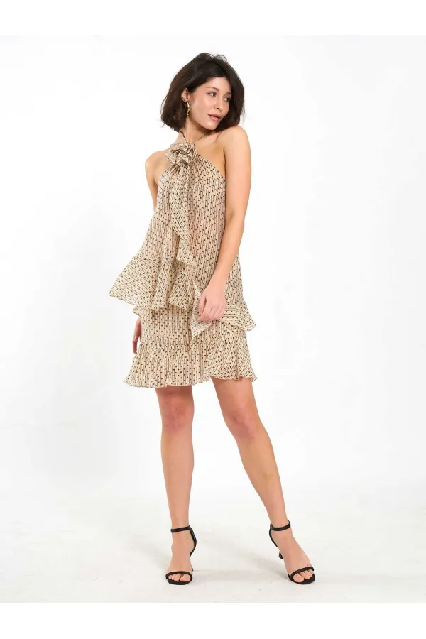 041187 Mini-jupe à volants