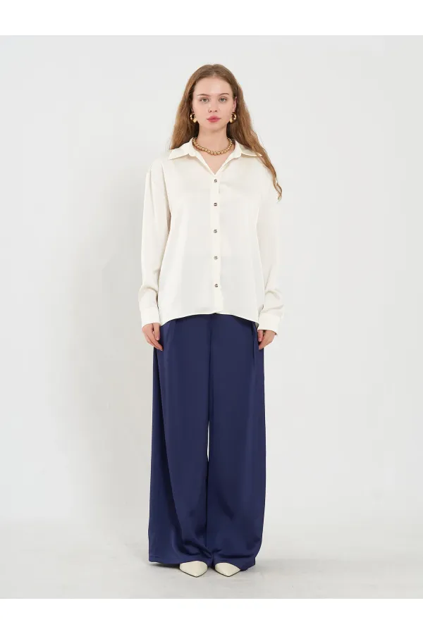 080771 Basic Satin Shirt