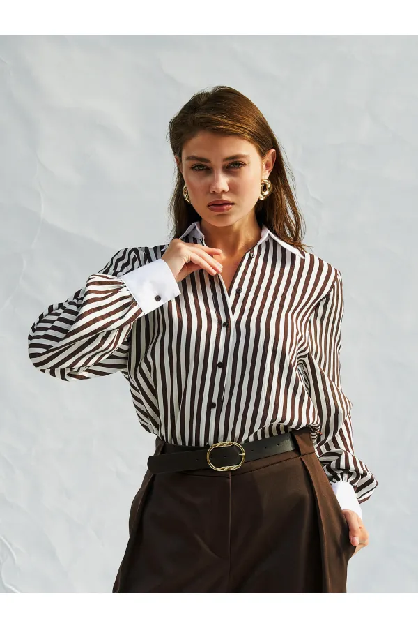 080726 Garnili Erkek Yaka Gömlek