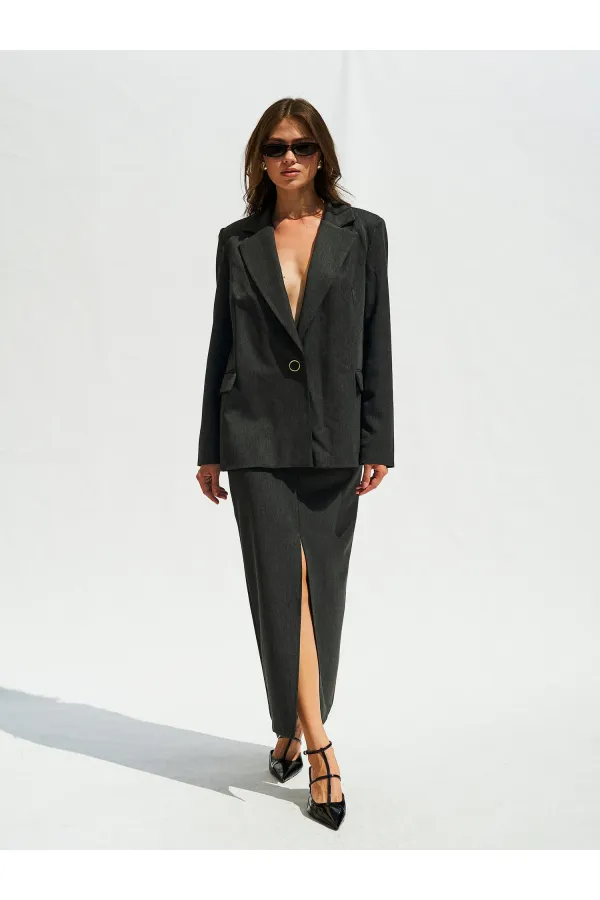 130984 Veste blazer à un bouton