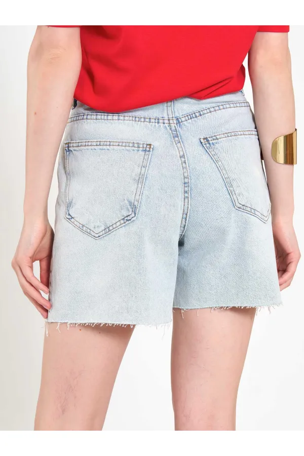 010877 Denim Mini Shorts