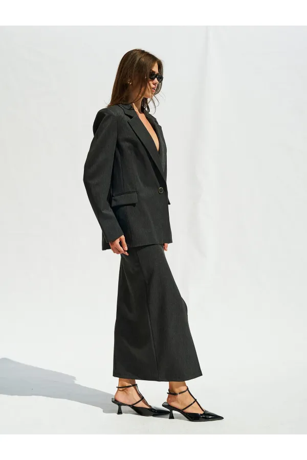 130984 Veste blazer à un bouton