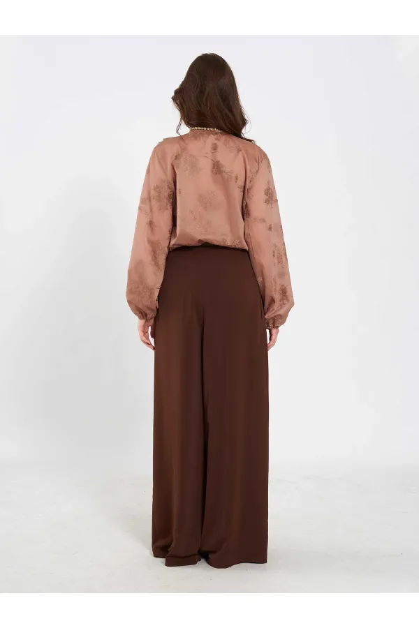 031676 Pleated Loose Fit Belted Trousers 031676 Pleated Loose Fit Belted Trousers