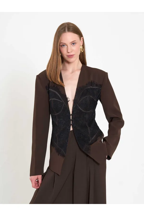 131064 Lace Corset Fit Jacket