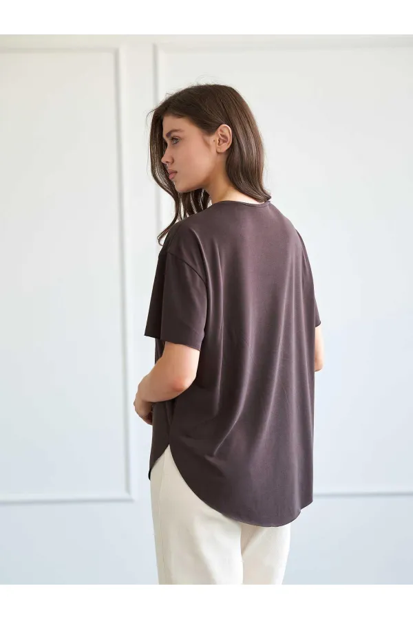 050746 Kısa Kollu Örme T-shirt