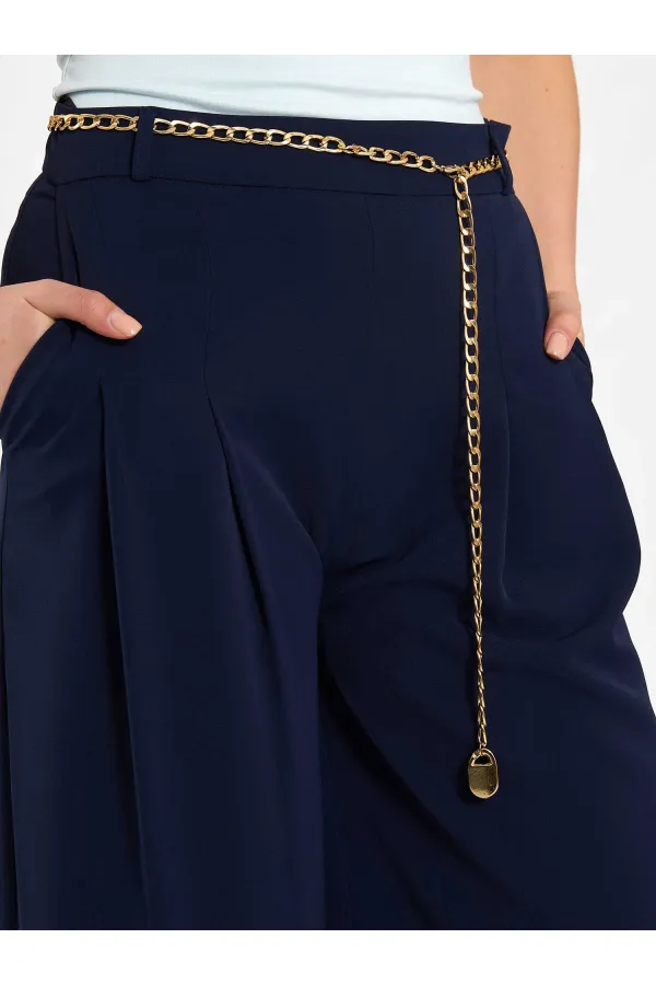 010872 Zincir Kemerli Bermuda