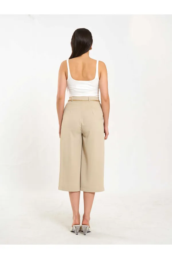 010872 Zincir Kemerli Bermuda