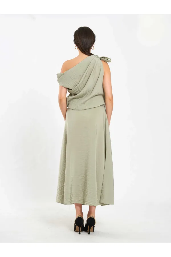 071886 One Shoulder Blouse