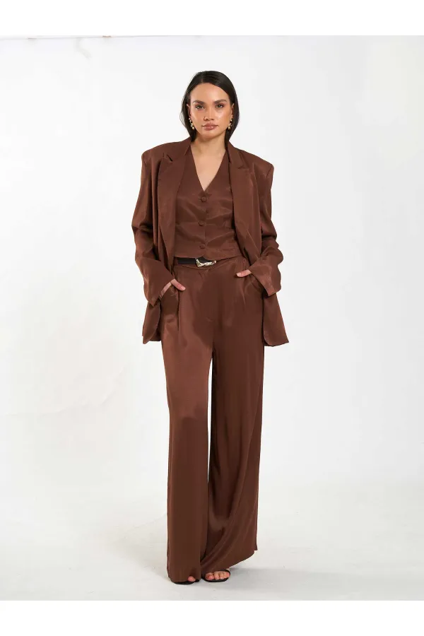 031624 Belt Detail Single Pleat Trousers