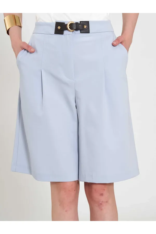 010880 Stella Bermuda Shorts with Buckle