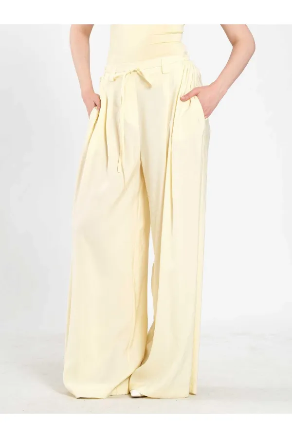 031678 Elastic Waist Detail Belted Trousers 031678 Elastic Waist Detail Belted Trousers