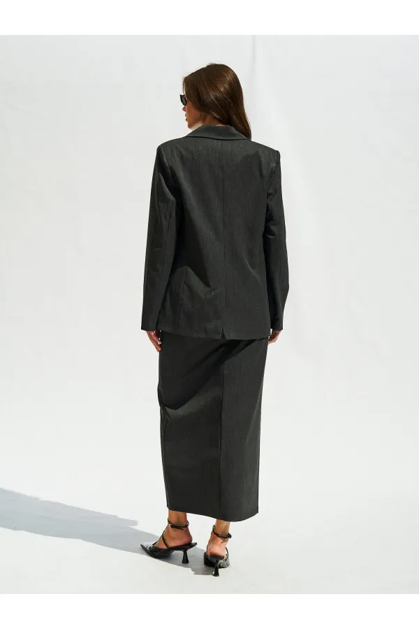 130984 Veste blazer à un bouton