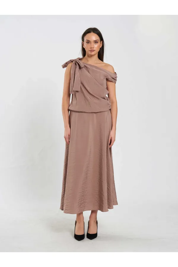 041162 Ruffled Midi Skirt