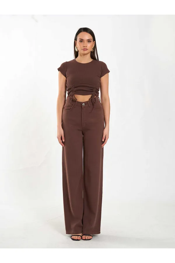 031659 Tencel Straight Leg Trousers 031659 Tencel Straight Leg Trousers