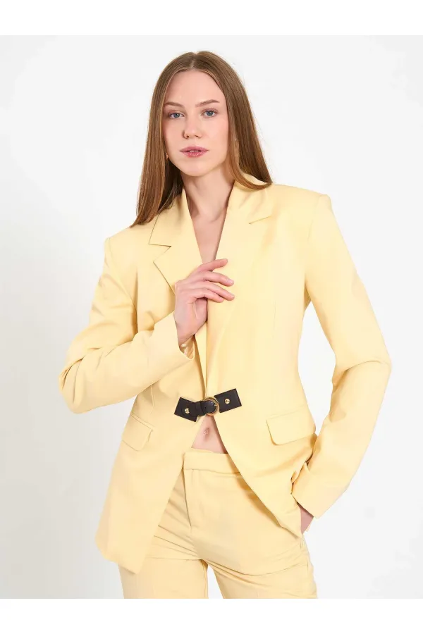 131066 Stella Jacket with Front Belt Buckle