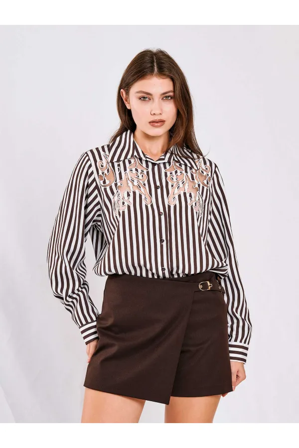 Chemise à détails brûlés 080716