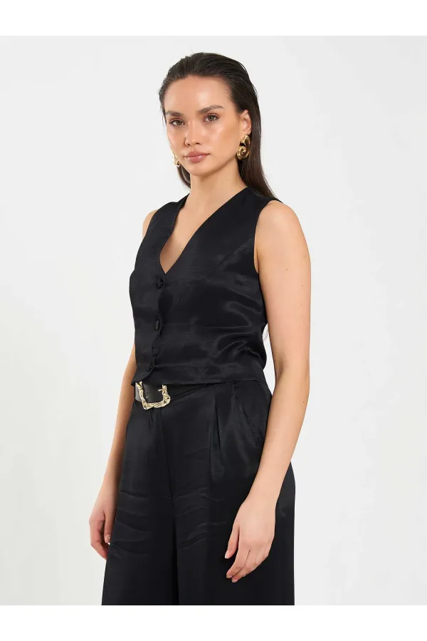 120734 Basic Saten Yelek