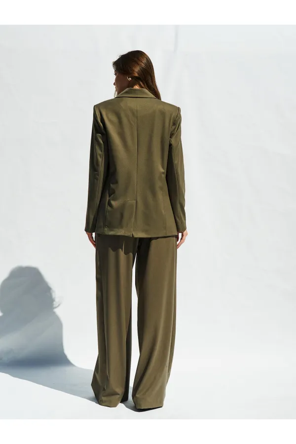 130984 Single-Button Blazer Jacket