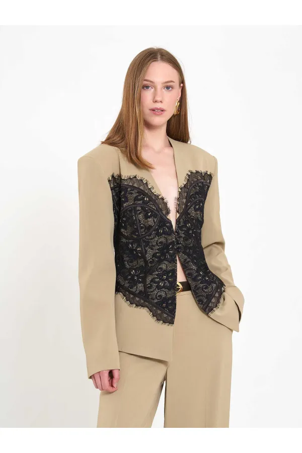 131064 Lace Corset Fit Jacket