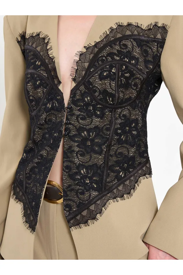 131064 Lace Corset Fit Jacket