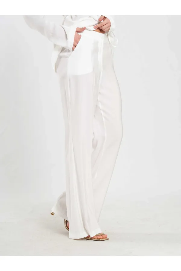 Pantalon à ceinture droite 031663