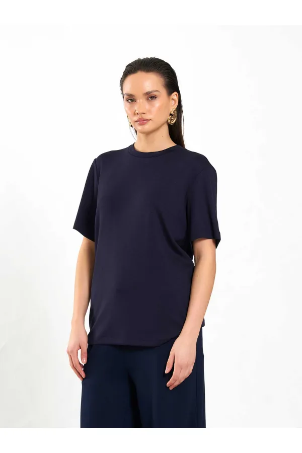 050733 Crew Neck Oversize T-Shirt