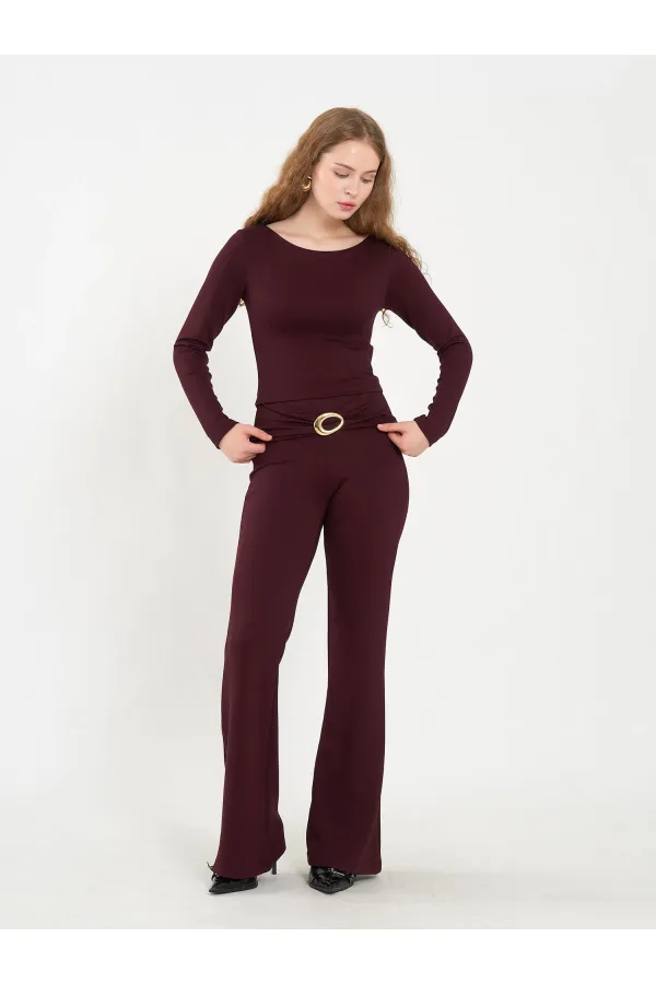 220647 Tokalı İspanyol Pantolon Takım