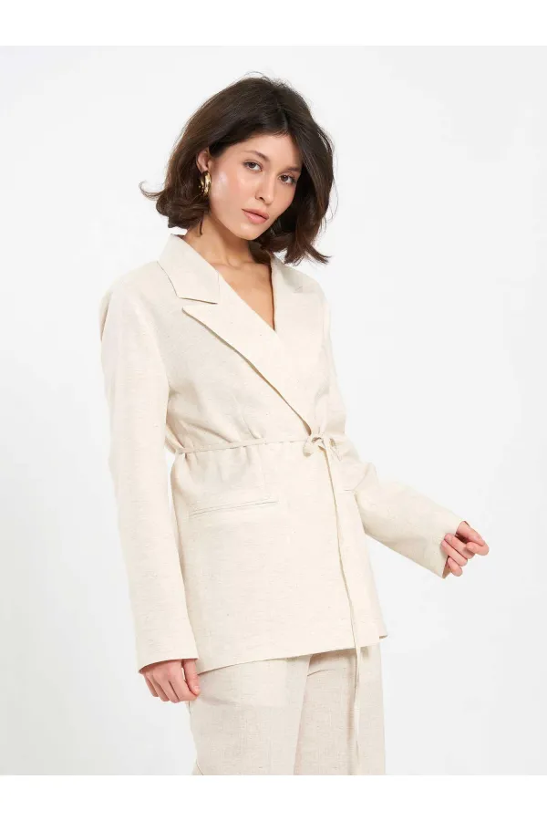 131052 Oversize Jacket with Belt