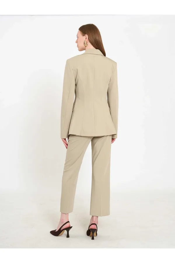 131066 Stella Jacket with Front Belt Buckle