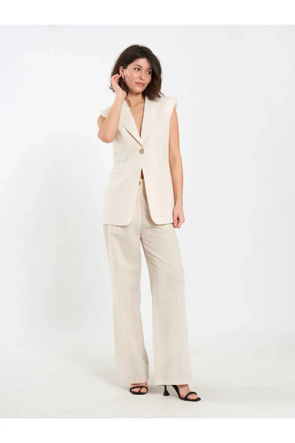 Gilet matelassé à un bouton 120736