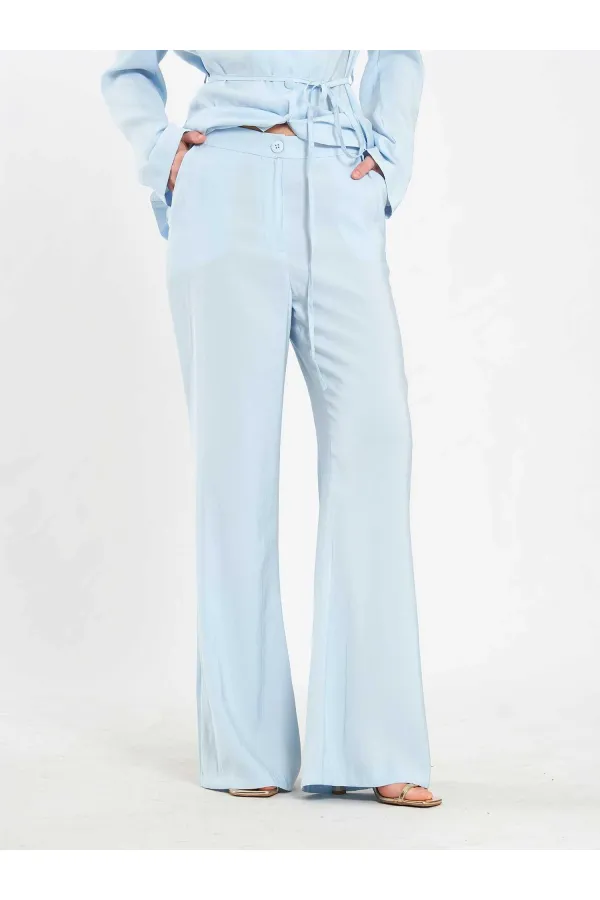 Pantalon à ceinture droite 031663