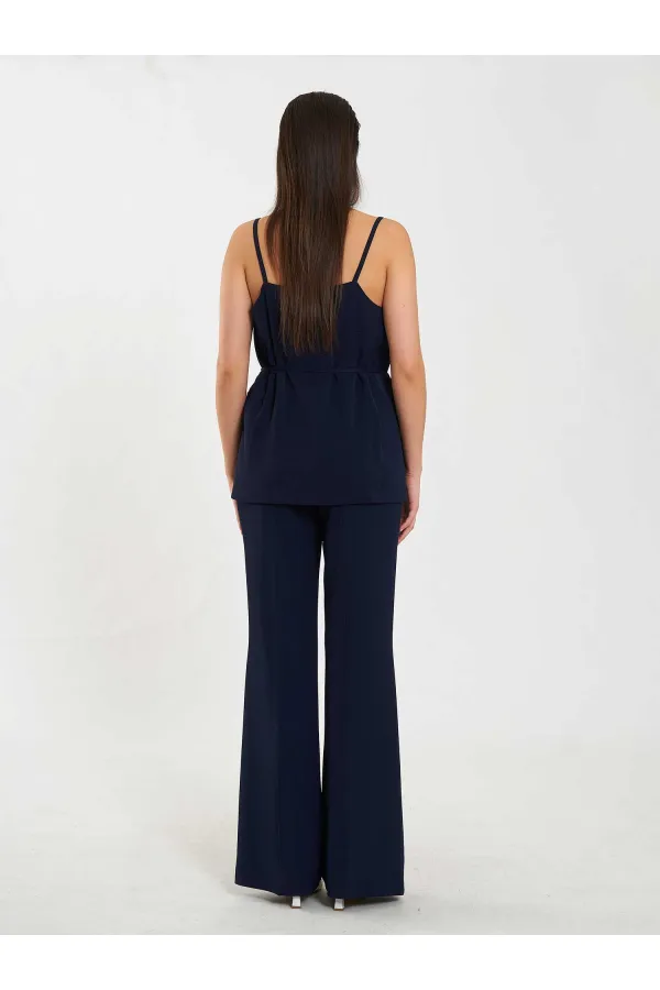 Pantalon à ceinture droite 031657