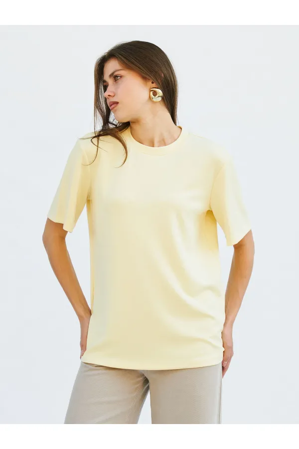 050733 Crew Neck Oversize T-Shirt