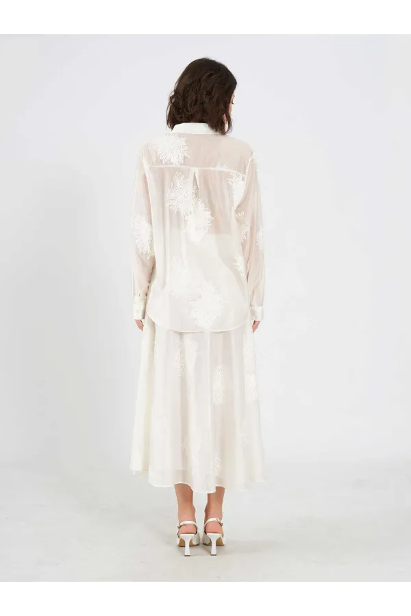 Chemise oversize brodée 080781