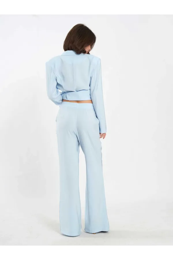 Pantalon à ceinture droite 031663