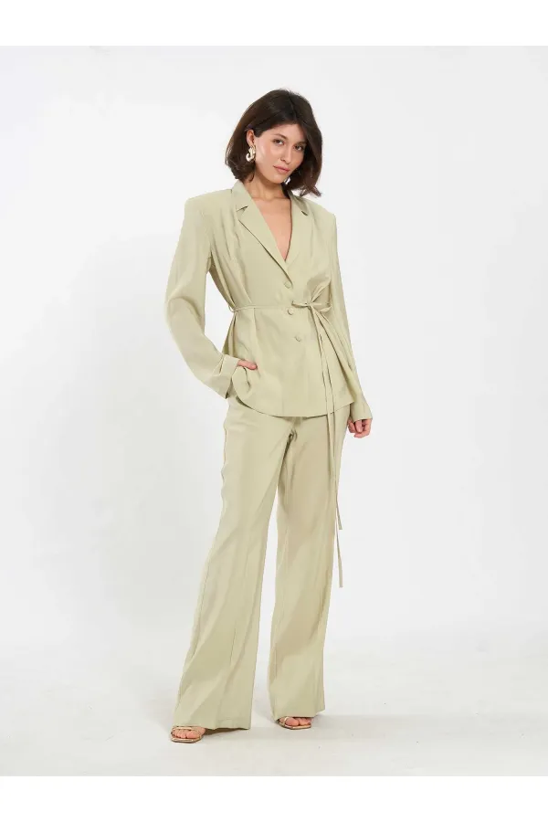 Pantalon à ceinture droite 031663