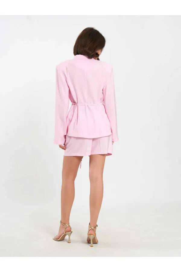 010867 Mini-shorts plissés